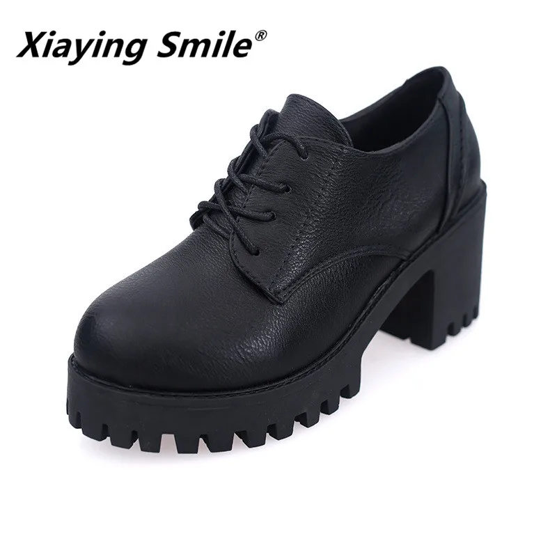 Xiaying Smile Women pumps spring & autumn super heel Pumps fashion casual square heel women leather pumps ladies platform shoes
Xiaying Smile Women pumps spring & autumn super heel Pumps fashion casual square heel women leather pumps ladies platform shoes