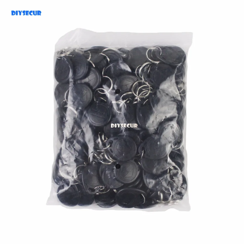DIYSECUR 100pcs 125Khz RFID Card Key fobs Key Chian For Access Control System 125KHz RFID Reader Use Black
DIYSECUR 100pcs 125Khz RFID Card Key fobs Key Chian For Access Control System 125KHz RFID Reader Use Black