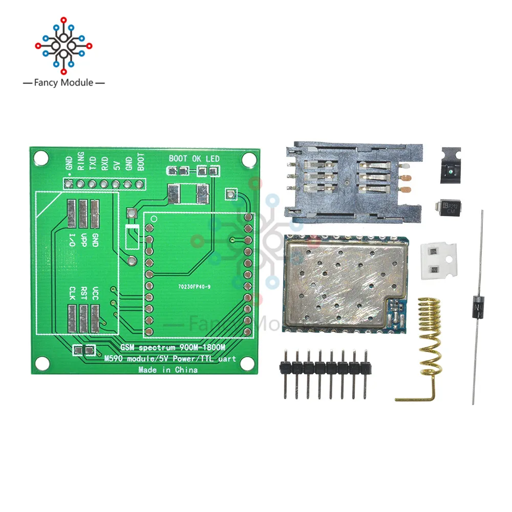 M590E GSM GPRS модуль 900m 1800m sms сообщение Diy наборы M590 ЦП MCU тест|test|testing cputest kit |