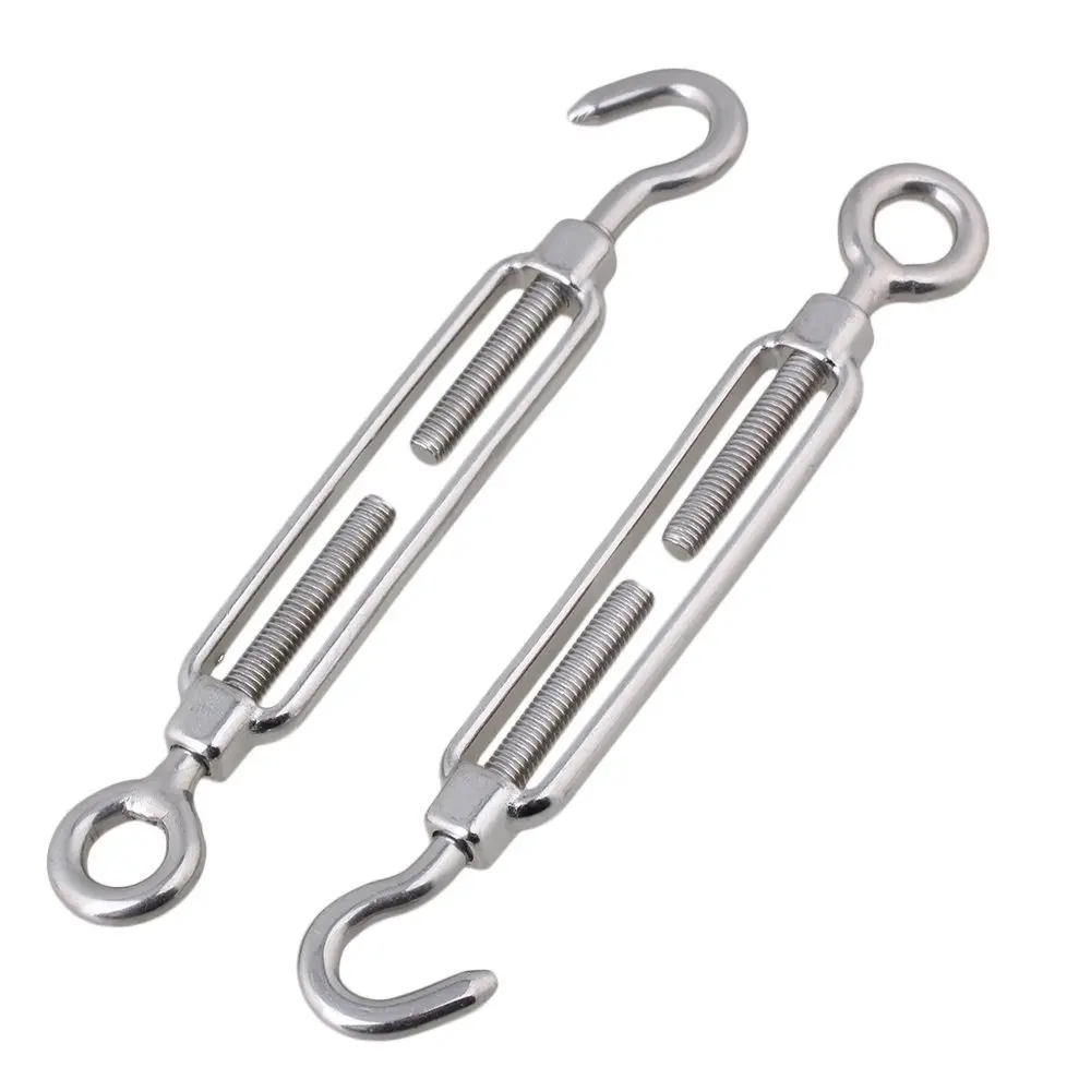 M6 Hook & Eye Turnbuckle Wire Rope Tension 304 Stainless Steel OC-shaped Hooks 1pcs
M6 Hook & Eye Turnbuckle Wire Rope Tension 304 Stainless Steel OC-shaped Hooks 1pcs