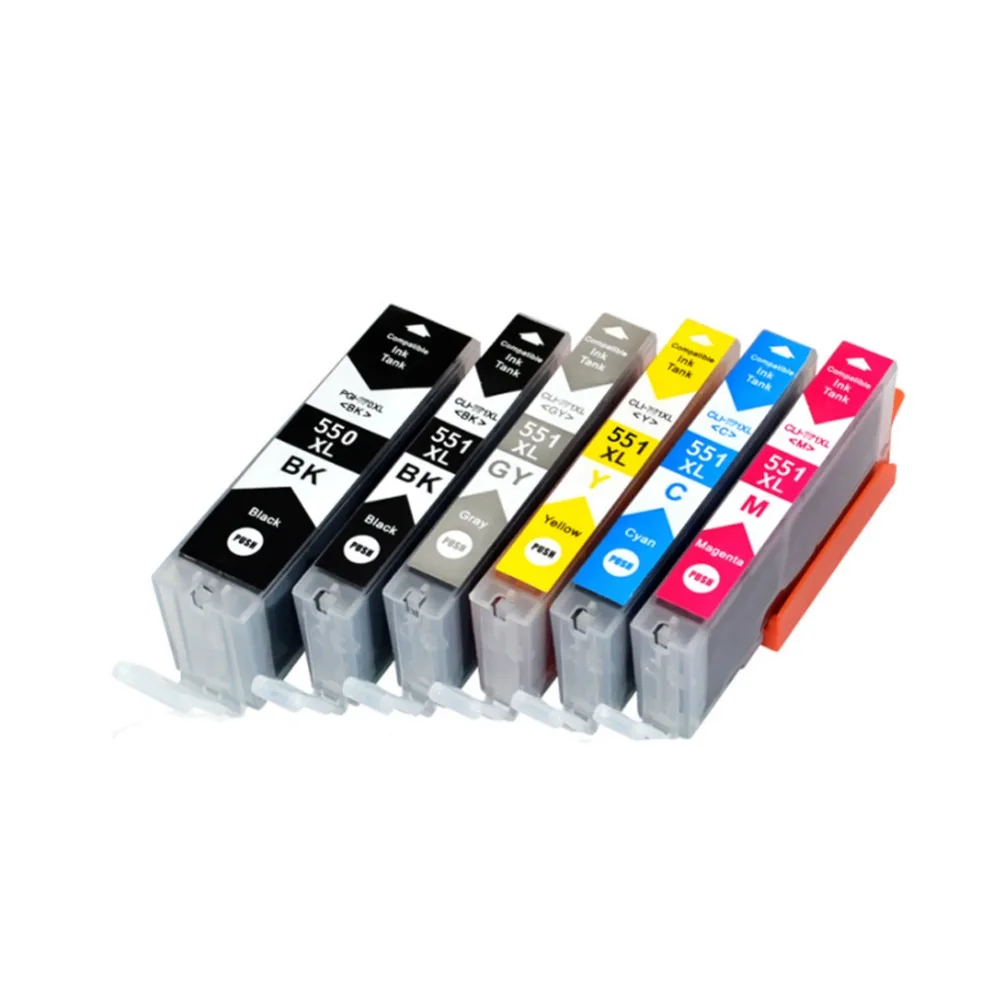 YLC 6 шт., 6 цветов, совместимый картридж для Canon IP7250 MG5450 MX925 MG5550 MG6450 MG5650 MG6650 MX725
YLC 6 шт., 6 цветов, совместимый картридж для Canon IP7250 MG5450 MX925 MG5550 MG6450 MG5650 MG6650 MX725