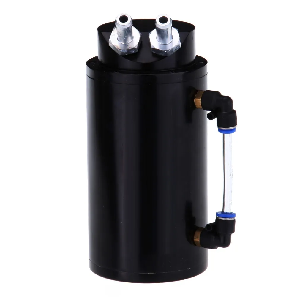 Universal Oil Catch Tank With Filter Can 480cc Collector Engine Motor Reservoir Aluminum Alloy Vehicle Car Racing Cylinder Black
Universal Oil Catch Tank With Filter Can 480cc Collector Engine Motor Reservoir Aluminum Alloy Vehicle Car Racing Cylinder Black