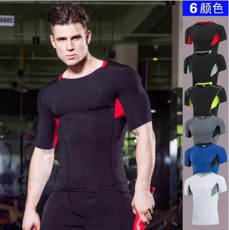 Мужская Спортивная Футболка PRO fitness running tight с коротким рукавом, эластичная компрессионная футболка, формирующая одежду
Мужская Спортивная Футболка PRO fitness running tight с коротким рукавом, эластичная компрессионная футболка, формирующая одежду
