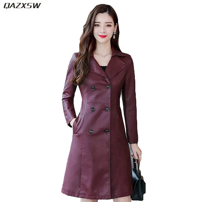 2018 New Women Autumn PU Leather Jacket Wine Red Slim Elegant Coat Vintage Outer Spring Korean Solid Color Outwear Cacaso AC280
2018 New Women Autumn PU Leather Jacket Wine Red Slim Elegant Coat Vintage Outer Spring Korean Solid Color Outwear Cacaso AC280