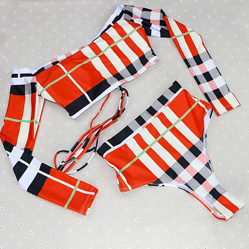 girl bikini set high waist Brazilian swimwear 2019 beachwear women swimsuit sexy long sleeves thong plaid wire free off shoulder
girl bikini set high waist Brazilian swimwear 2019 beachwear women swimsuit sexy long sleeves thong plaid wire free off shoulder