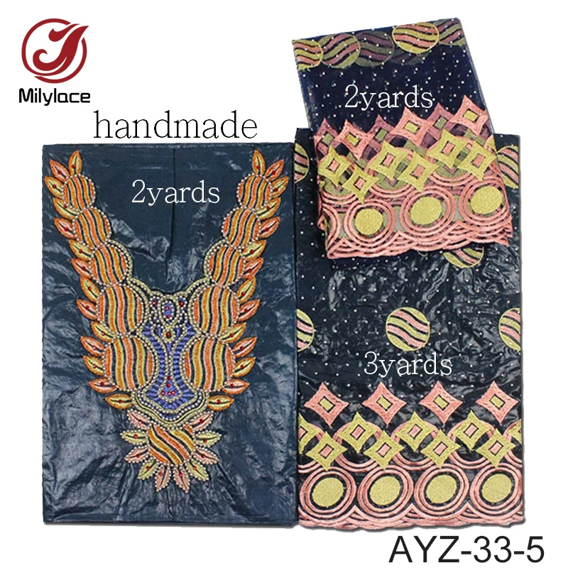 High end design african bazin riche getzner fabric with beads and stones 2yards +2 yards +3 yards nigerian fabric AYZ-33
High end design african bazin riche getzner fabric with beads and stones 2yards +2 yards +3 yards nigerian fabric AYZ-33