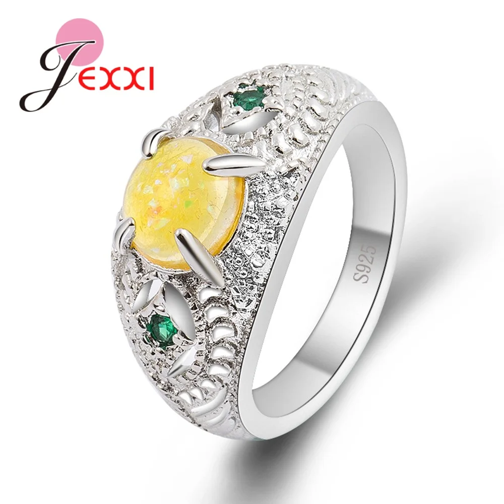 Brand New Fashion Style Genuine 925 Sterling Silver Yellow Round Fire Opal Rings For Woman Wedding Party Punk Jewelry
Brand New Fashion Style Genuine 925 Sterling Silver Yellow Round Fire Opal Rings For Woman Wedding Party Punk Jewelry