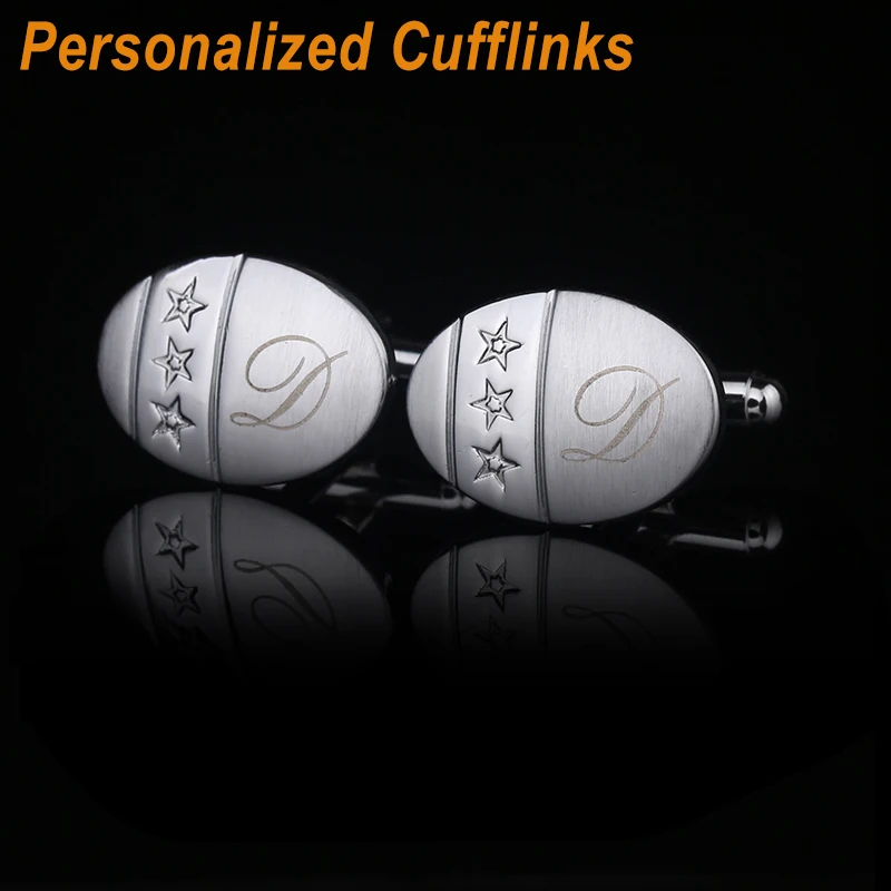 QiQiWu Personalized Engraved Oval Cufflinks For Men Wedding Stars Gifts Business Cuffs Customized Shirt Cuff links For Groomsmen
QiQiWu Personalized Engraved Oval Cufflinks For Men Wedding Stars Gifts Business Cuffs Customized Shirt Cuff links For Groomsmen