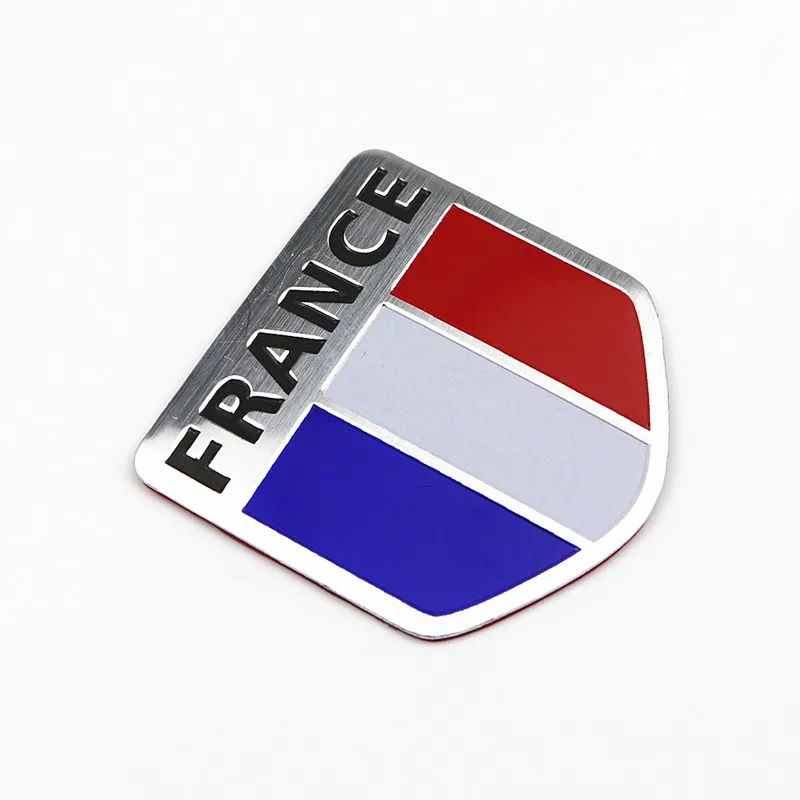 Автомобильный Стайлинг 3D Алюминий Французский флаг эмблема знак наклейка на