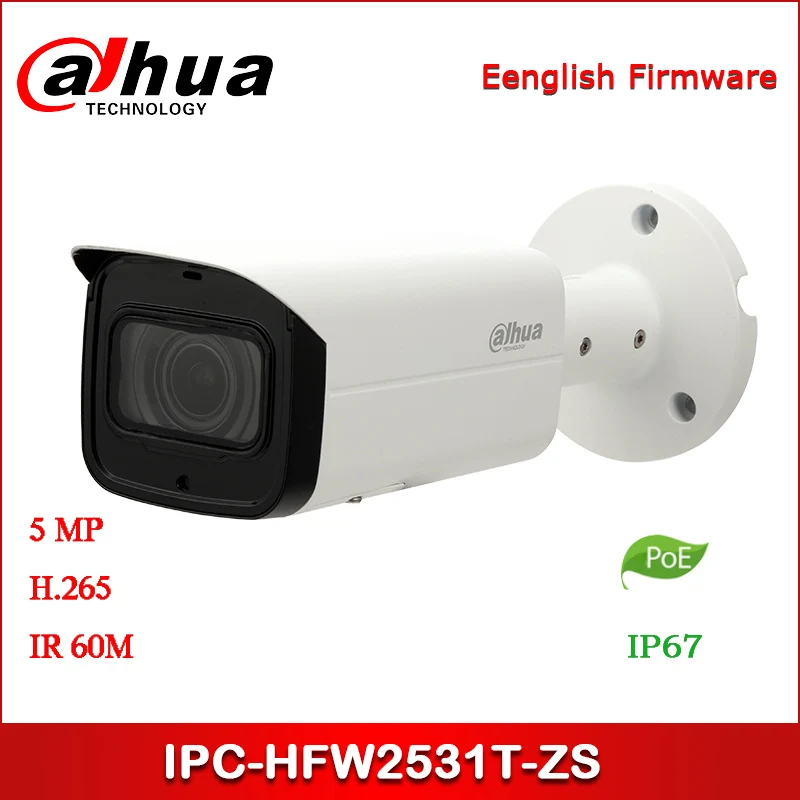Dahua IP камера 5MP IPC-HFW2531T-ZS безопасности WDR IR Bullet сетевая с POE + | Безопасность и защита