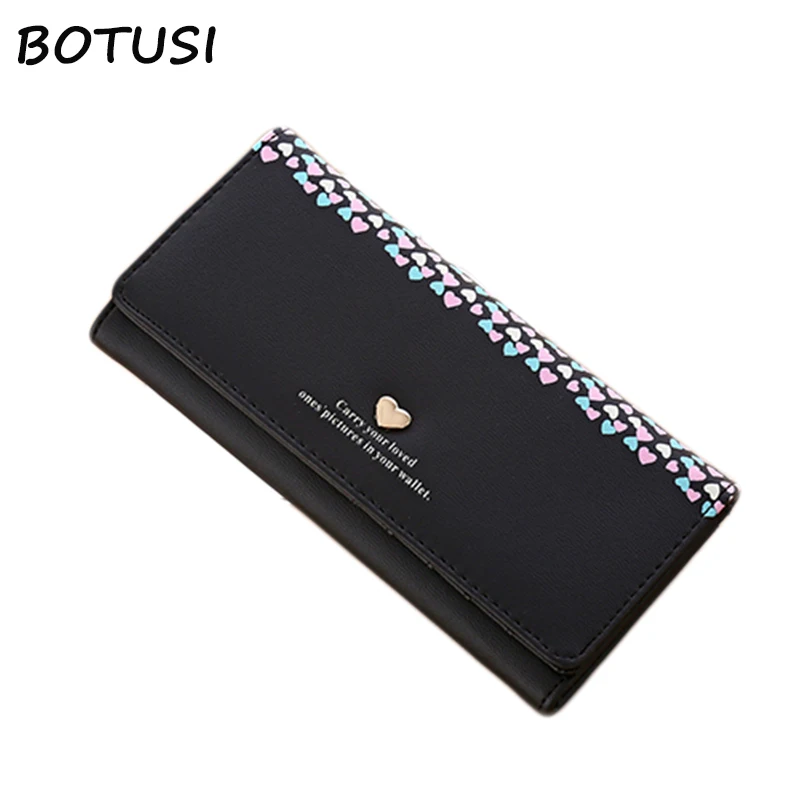 BOTUSI Love Heart Fashion Lady Handbag Long Money Bag Zipper Coin Purse Cards ID Holder Clutch Wallet Women Cartera Hombre
BOTUSI Love Heart Fashion Lady Handbag Long Money Bag Zipper Coin Purse Cards ID Holder Clutch Wallet Women Cartera Hombre
