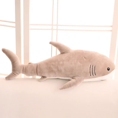 one piece small cute plush shark toy soft light gray or light brown shark doll gift about 60cm
one piece small cute plush shark toy soft light gray or light brown shark doll gift about 60cm