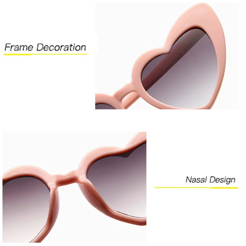 Роскошные солнцезащитные очки в форме сердца Для женщин ретро кошачий глаз