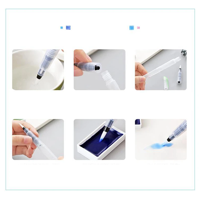 Refillable 1Pcs/Set Water Fountain Pen Water Soft Head Watercolor Brush Water Soluble Color Lead Solid Paint Brush Hook Line Pen
Refillable 1Pcs/Set Water Fountain Pen Water Soft Head Watercolor Brush Water Soluble Color Lead Solid Paint Brush Hook Line Pen