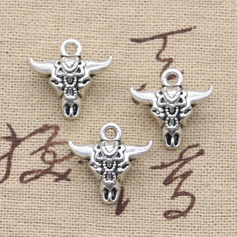 8pcs Charms Skull Bull Ox Star Head 17x16x7mm Antique Making Pendant fit,Vintage Tibetan Silver color,DIY Handmade Jewelry
8pcs Charms Skull Bull Ox Star Head 17x16x7mm Antique Making Pendant fit,Vintage Tibetan Silver color,DIY Handmade Jewelry