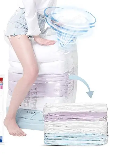 Space saver Vacuum Storage Bags No Pump Needed Cube Extra Large Bag for Blanket Duvet Pillow Bedding Premium Strong Re-Usable
Space saver Vacuum Storage Bags No Pump Needed Cube Extra Large Bag for Blanket Duvet Pillow Bedding Premium Strong Re-Usable