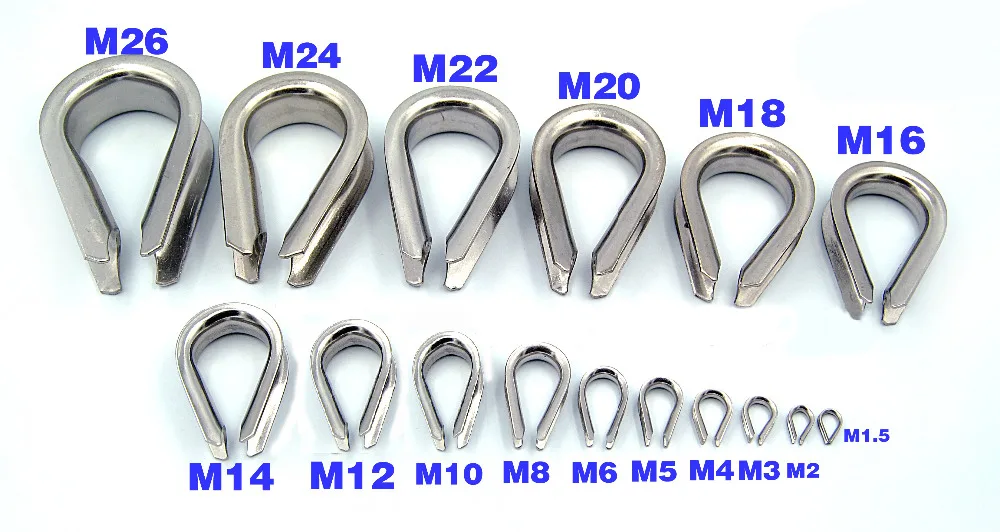 (50PCS/LOT)M8 8mm SS304 Stainless Steel Wire Rope Cable Thimbles Galvanized Fastners Rigging Hardware For 8MM Wire Rope Cable
(50PCS/LOT)M8 8mm SS304 Stainless Steel Wire Rope Cable Thimbles Galvanized Fastners Rigging Hardware For 8MM Wire Rope Cable
