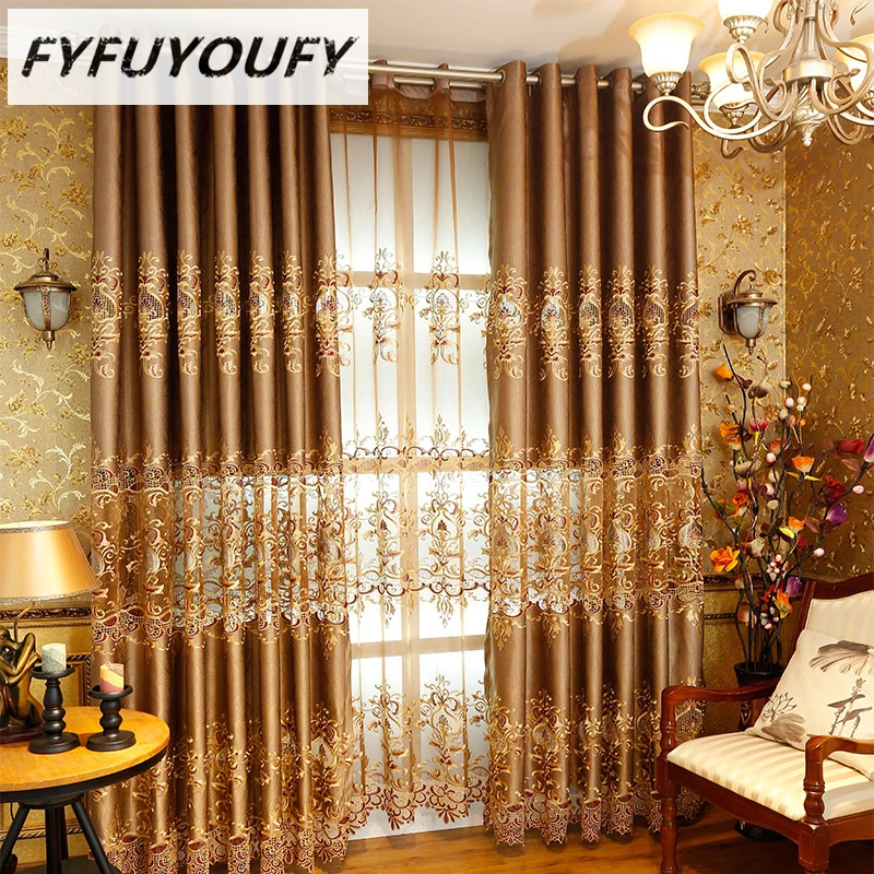 High precision Embroidery European Kitchen Curtain Cloth Tulle Luxury Villa Curtains for Living Room High-End Window Drapes
High precision Embroidery European Kitchen Curtain Cloth Tulle Luxury Villa Curtains for Living Room High-End Window Drapes