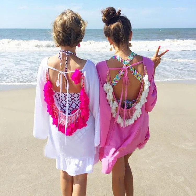 2020 Summer Dress Real Straight Patchwork Full Tassel Regular O-neck Hot Slippery Trousers Dresses Seaside Bikini Blouses Women
2020 Summer Dress Real Straight Patchwork Full Tassel Regular O-neck Hot Slippery Trousers Dresses Seaside Bikini Blouses Women