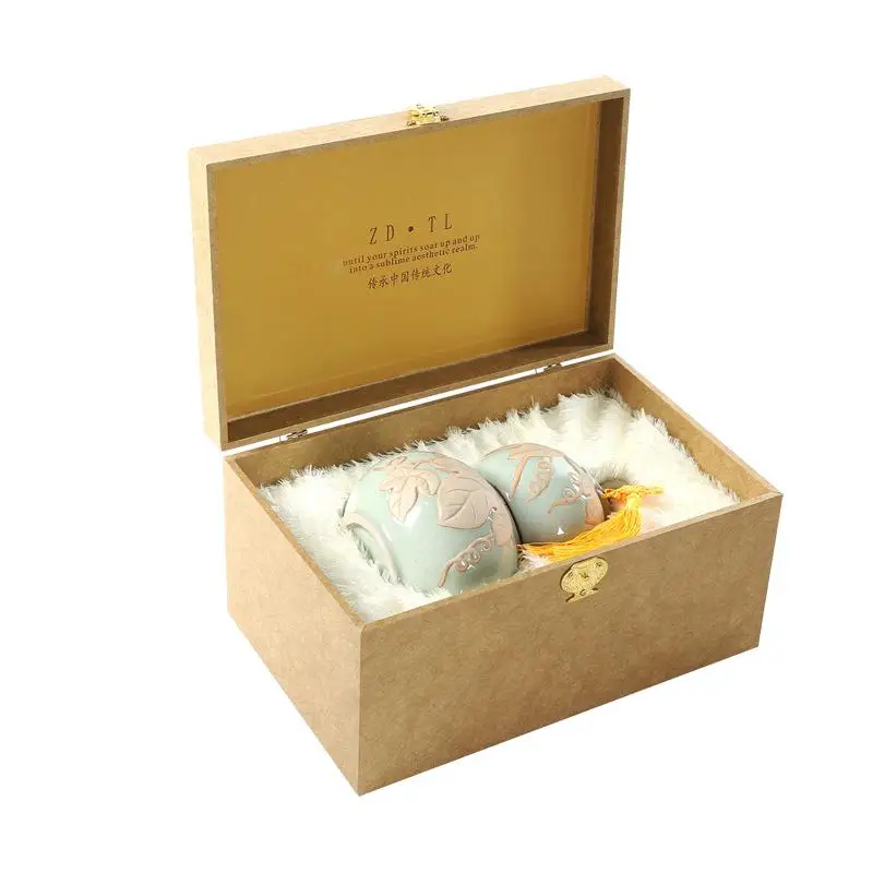New Chinese Style Cultural Ceramic Tea Caddies Kung Fu Tea Set Gourd Shape Tea Jars Packing Box Pot For Home Or Office Teawer
New Chinese Style Cultural Ceramic Tea Caddies Kung Fu Tea Set Gourd Shape Tea Jars Packing Box Pot For Home Or Office Teawer