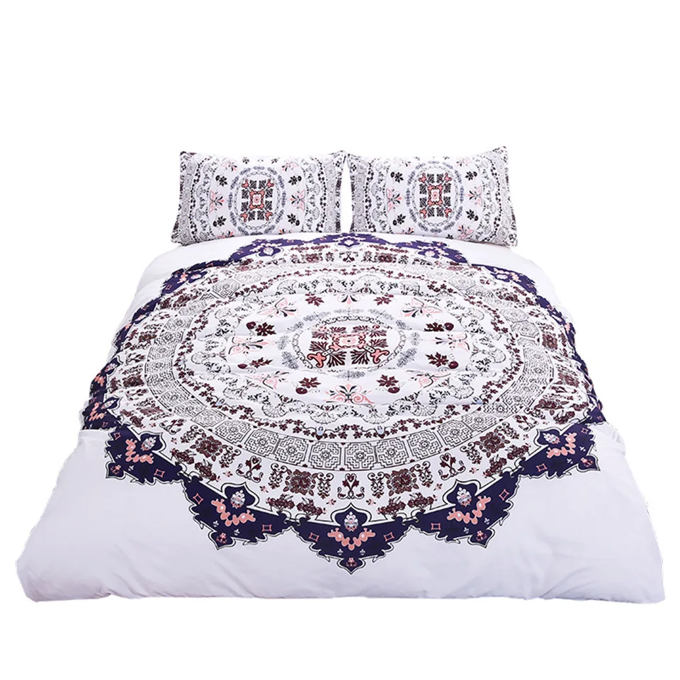 DeMissir Round Floral Pattern White Duvet Set King Queen Ful Twin Double Size 3Pcs Bedding Set edredon
DeMissir Round Floral Pattern White Duvet Set King Queen Ful Twin Double Size 3Pcs Bedding Set edredon