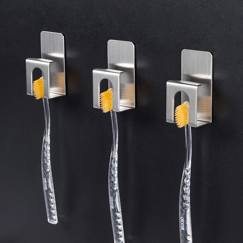 Bathroom Stainless Steel No Rust Toothbrush Hook Holder Kitchen Small Tools Racks for Family Home Gifts
Bathroom Stainless Steel No Rust Toothbrush Hook Holder Kitchen Small Tools Racks for Family Home Gifts