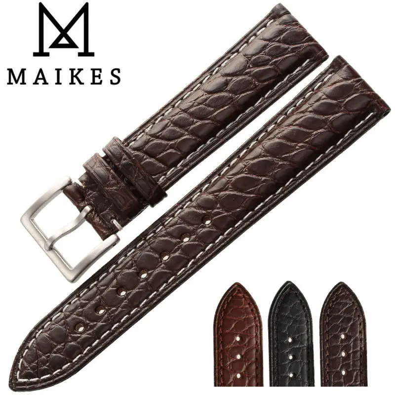 MAIKES Luxury Alligator Watch Band Case For IWC ZENITH Longines Genuine Crocodile Leather Watch Strap For Men & Women
MAIKES Luxury Alligator Watch Band Case For IWC ZENITH Longines Genuine Crocodile Leather Watch Strap For Men & Women