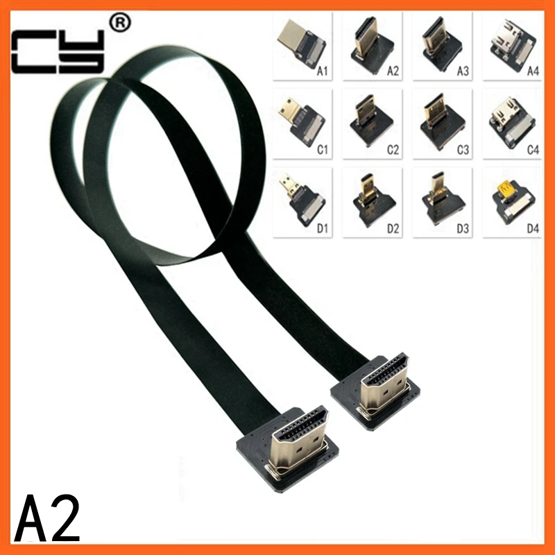 A2 Up Angled 90 Degree HD-compatible Type A Male to Male HDTV FPC Flat Cable 20cm 50cm 1m for Multicopter Aerial Photography
A2 Up Angled 90 Degree HD-compatible Type A Male to Male HDTV FPC Flat Cable 20cm 50cm 1m for Multicopter Aerial Photography