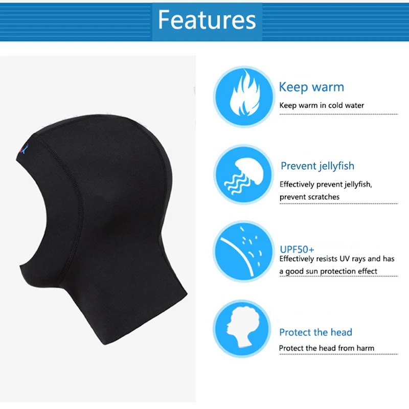 Neoprene Snorkeling Equipment Scuba Diving Cap With Shoulder Hat Hood Neck Cover Winter Swim Warm Cap
Neoprene Snorkeling Equipment Scuba Diving Cap With Shoulder Hat Hood Neck Cover Winter Swim Warm Cap