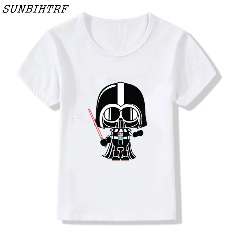 Фильмы Star Wars милые Детская футболка футболки для мальчиков Дети Звездные войны