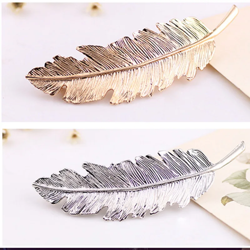 Women Headwear Barrettes for Female Headbands Leaves Hairpins Feather Shape Wedding Hair Accessories for Girls Hairpin T284-2
Women Headwear Barrettes for Female Headbands Leaves Hairpins Feather Shape Wedding Hair Accessories for Girls Hairpin T284-2