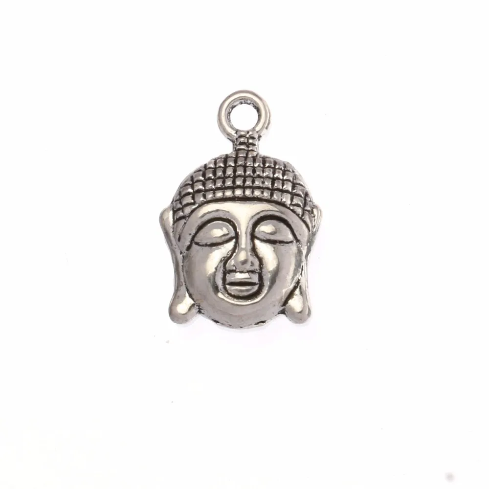15pcs Antique Silver Plated Buddha Head Charms Pendants for Jewelry Making Bracelet Findings DIY Handmade 22x14mm
15pcs Antique Silver Plated Buddha Head Charms Pendants for Jewelry Making Bracelet Findings DIY Handmade 22x14mm