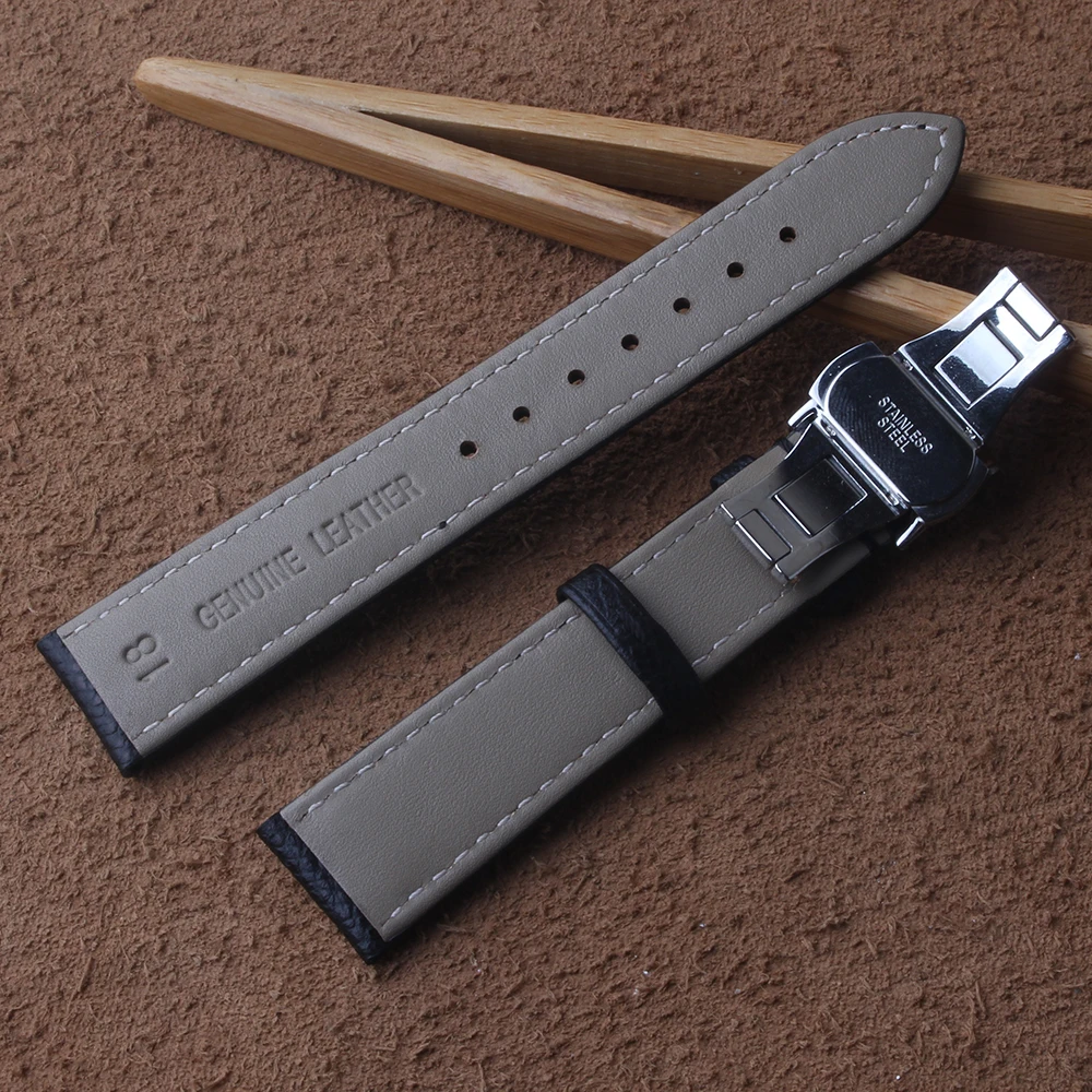 Black Lizard Pattern Genuine Leather 14mm 16mm 18mm Watche Band Strap Belt Watchband Folding Clasp deployment Buckle Watchband
Black Lizard Pattern Genuine Leather 14mm 16mm 18mm Watche Band Strap Belt Watchband Folding Clasp deployment Buckle Watchband