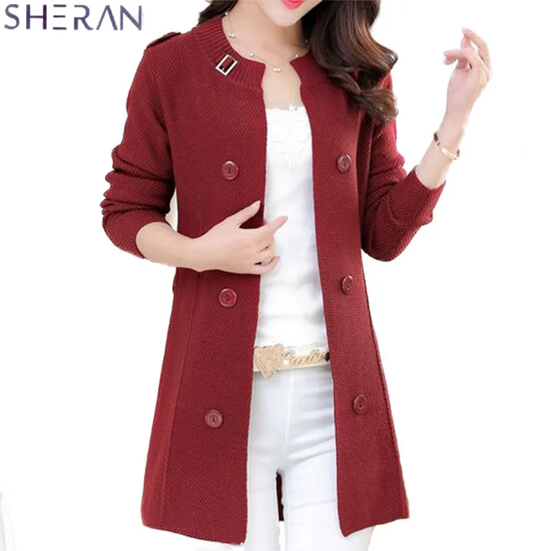 Fall winter clothes Sweater for women jackets cardigan femme sweater knit double-breasted long section was thin ladies clothing
Fall winter clothes Sweater for women jackets cardigan femme sweater knit double-breasted long section was thin ladies clothing