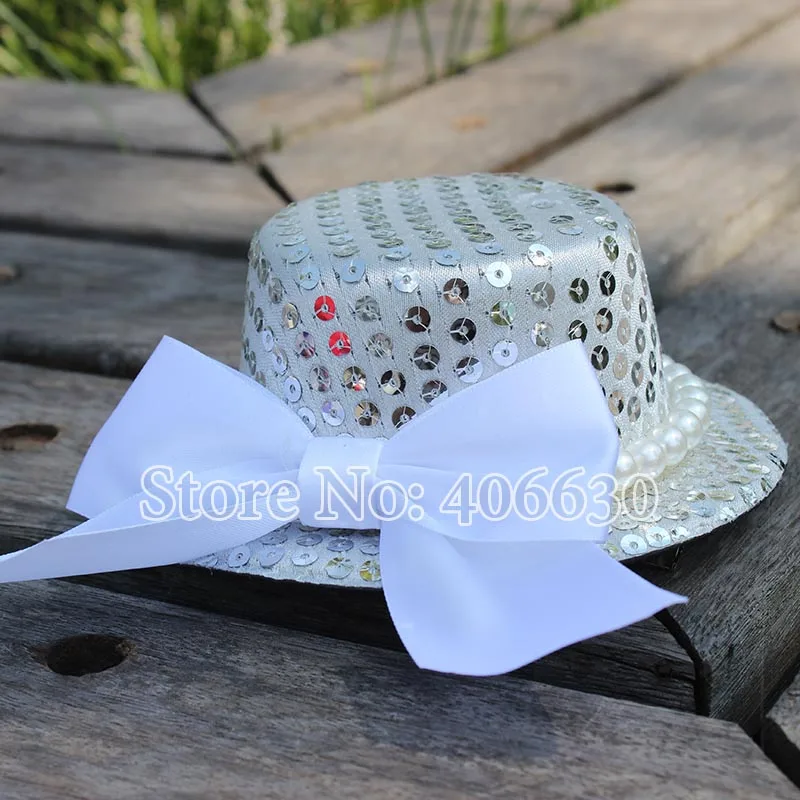 5" Sequined Mini Top Hat Fascinators Children Small Hat Hair Accessories For Women 12pcs/lot Free Shipping MFF13008
5" Sequined Mini Top Hat Fascinators Children Small Hat Hair Accessories For Women 12pcs/lot Free Shipping MFF13008