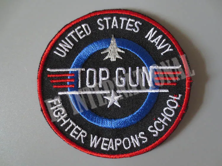 TOP GUN изысканные вышитые нашивки для куртки спины жилет мотоцикла клуба байкера DIY