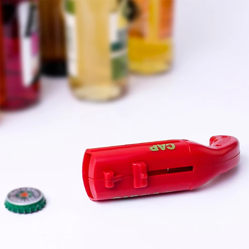 Portable Bottle Opener Cap Launcher Beer Opener Flying Shooter Drink Opening Bar Kitchen Gadget Accessories Tools 130*55*38mm
Portable Bottle Opener Cap Launcher Beer Opener Flying Shooter Drink Opening Bar Kitchen Gadget Accessories Tools 130*55*38mm