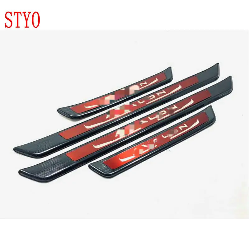 STYO Car stainless steel door scuff plate outside door welcome pedal sticker for Toyota AVALON 2019 2020
STYO Car stainless steel door scuff plate outside door welcome pedal sticker for Toyota AVALON 2019 2020