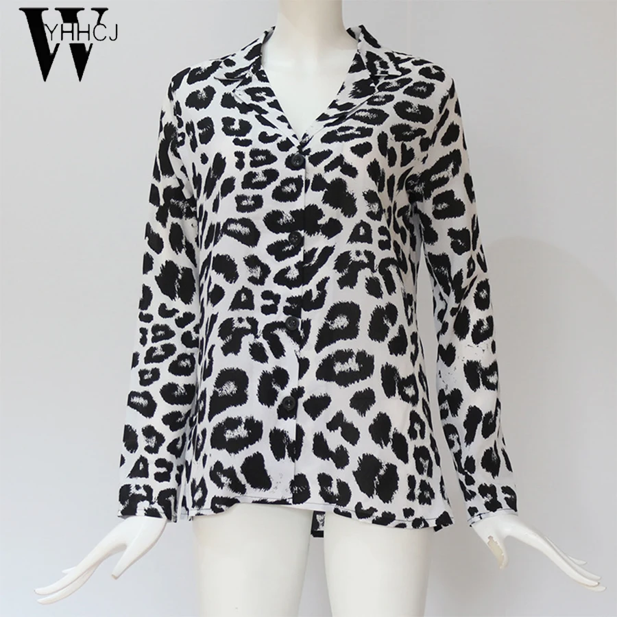 Chiffon Blouse Long Sleeve Sexy Leopard Print Blouse Turn Down Collar Lady Office Shirt Tunic Casual Loose Tops Plus Size Blusas
Chiffon Blouse Long Sleeve Sexy Leopard Print Blouse Turn Down Collar Lady Office Shirt Tunic Casual Loose Tops Plus Size Blusas