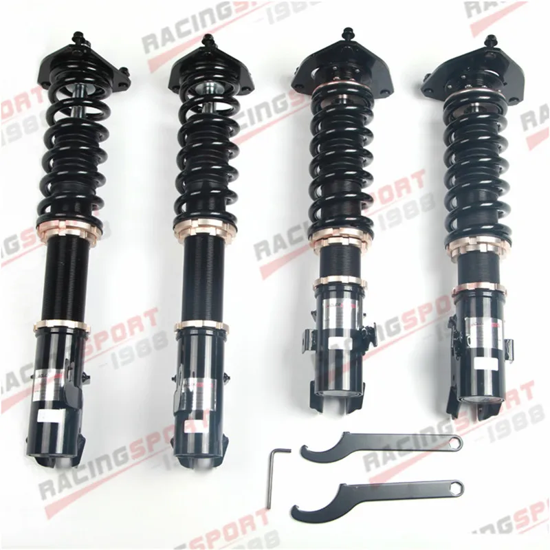 Новый 32 шаг моно труба койловеров снижение подвеска комплект для Subaru WRX STI 05
