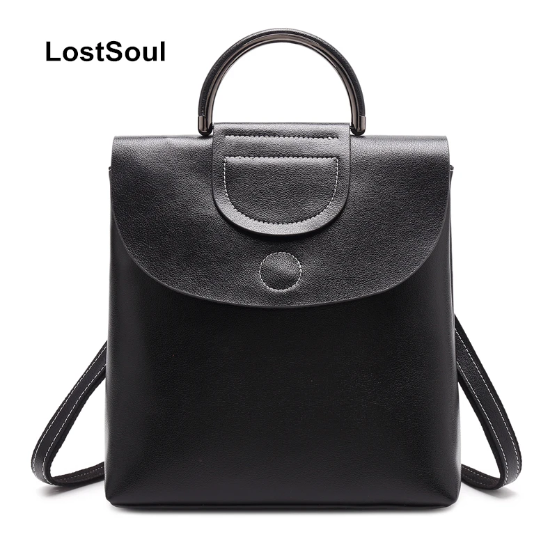 LostSoul brand backpack women large capacity vintage leather backpack lady oil wax real cowhide travel bags simple Classic bag
LostSoul brand backpack women large capacity vintage leather backpack lady oil wax real cowhide travel bags simple Classic bag