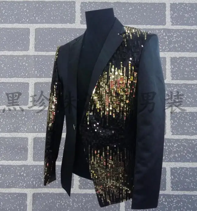 Black red men suits designs masculino homme terno stage costumes for singers men sequin blazer dance clothes jacket style dress 
Black red men suits designs masculino homme terno stage costumes for singers men sequin blazer dance clothes jacket style dress
