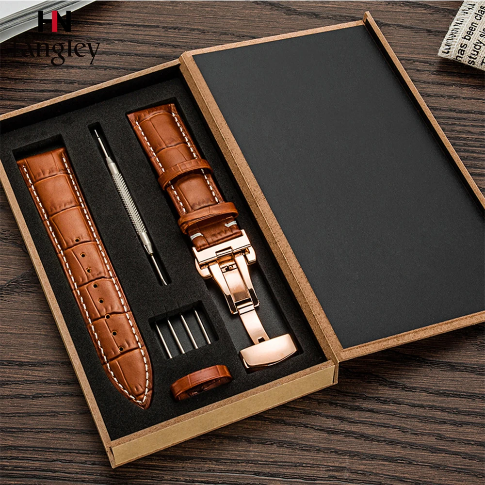 Genuine Leather Bamboo knot Watchband Double Butterfly Buckle Wristwatch Straps Watches Accessories With Tools Box Quicksand
Genuine Leather Bamboo knot Watchband Double Butterfly Buckle Wristwatch Straps Watches Accessories With Tools Box Quicksand