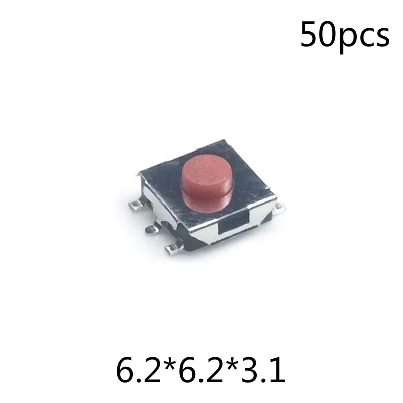 50 шт./лот 6,2*6,2*3,1 5 Pin SMT 12V 0.5A кнопочный переключатель Микро тактильный такт прямой патч самосброс
50 шт./лот 6,2*6,2*3,1 5 Pin SMT 12V 0.5A кнопочный переключатель Микро тактильный такт прямой патч самосброс