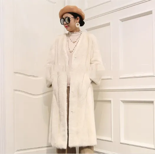 Manteau femme hiver меховое длинное пальто из искусственного меха для женщин зимнее 2018