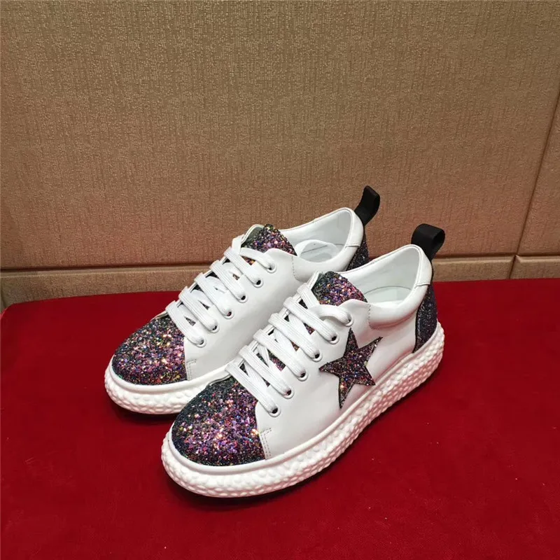 Fashion leather platform women's shoes shiny star sneakers joker brand small water drill flat muffins thick bottom loafers women
Fashion leather platform women's shoes shiny star sneakers joker brand small water drill flat muffins thick bottom loafers women