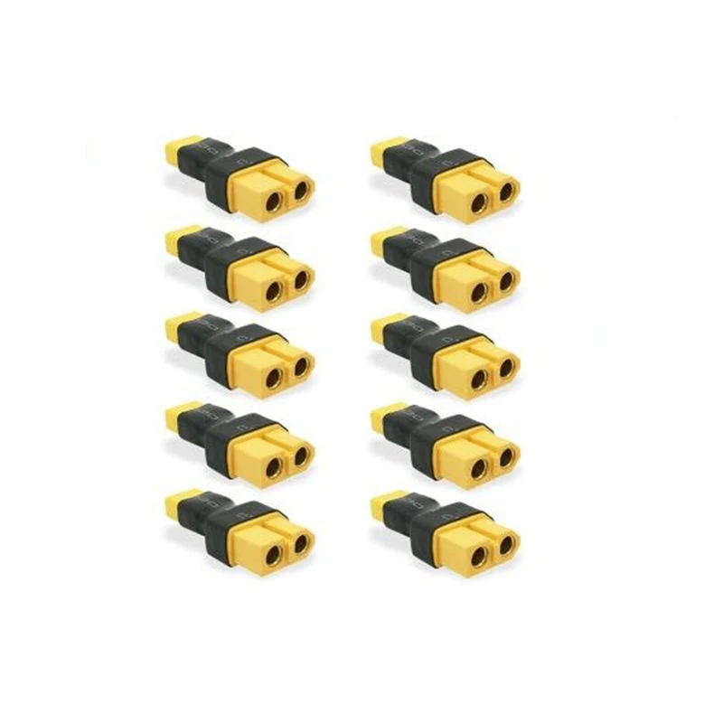 High Quality 10PCS XT30 Male to XT60 Female Adapter for Multi Rotor Battery Connector
High Quality 10PCS XT30 Male to XT60 Female Adapter for Multi Rotor Battery Connector