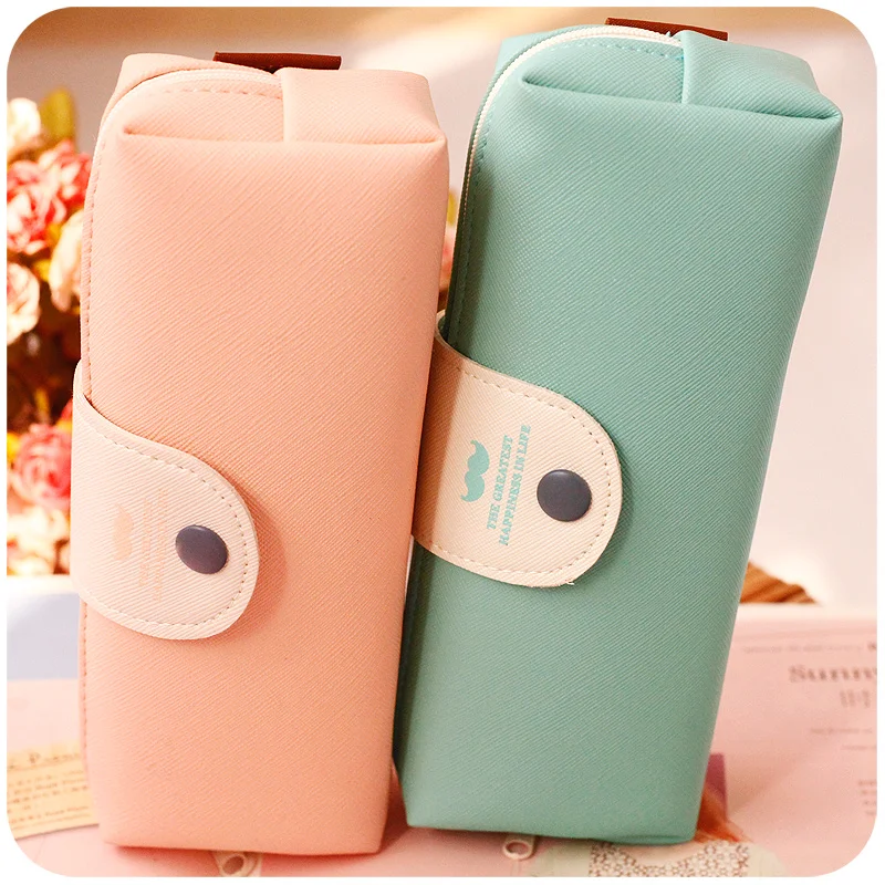 1 Pc/Lot Simple Cute PU Leather Buckle Pencil Bag & Pencil Case for School Stationery & Office Supply
1 Pc/Lot Simple Cute PU Leather Buckle Pencil Bag & Pencil Case for School Stationery & Office Supply