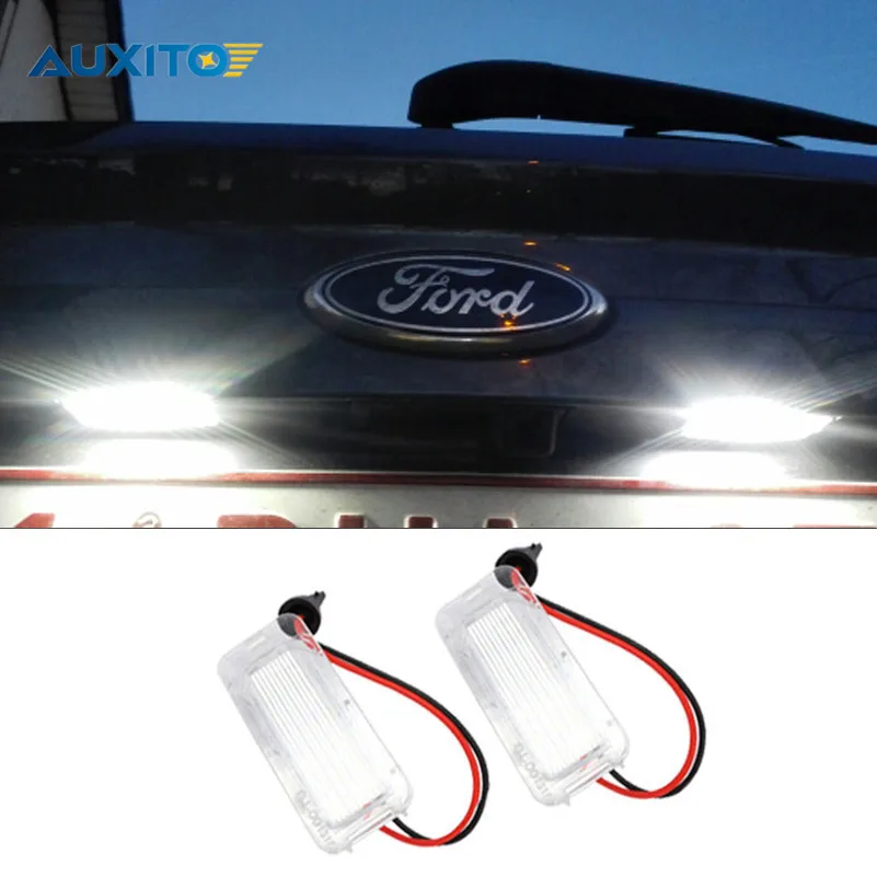 2 шт. Canbus LED номерной знак света 18LED лампы для Ford Focus Fiesta Mondeo MK4 Kuga Galaxy S max C Mk2 DA3 MK3 MK5