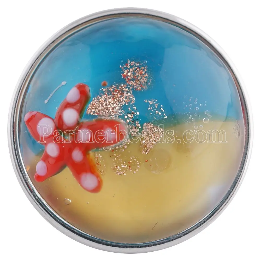 Newest sea star snap jewelry 18mm buttons fit button bracelet bangle necklace wholesale KG2145 | Украшения и аксессуары